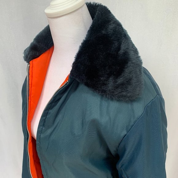 Vintage 70s Wide Collar Bomber Jacket Unisex - Picture 3 of 12